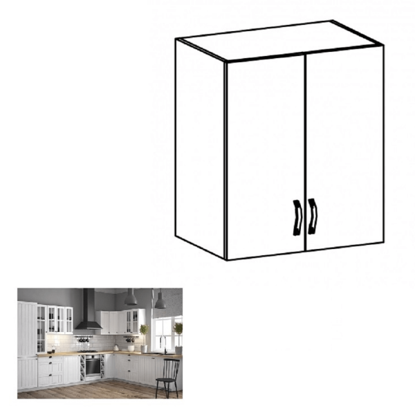 Dulap superior G60, alb/pin Andersen, PROVENCE