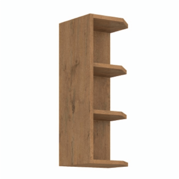 Dulap înalt pentru cuptorul încorporat, stejar Lancelot/alb extra lucios HG, VEGA 60 DPS-210 3S 1F