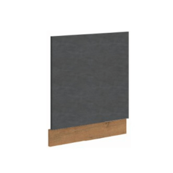 Uşă pentru maşina de spălat vase încorporată, gri mat/stejar lancelot, VEGA ZM 570x596