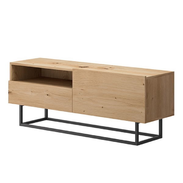 Comodă, alb/negru, SPRING EK180