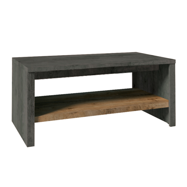 Măsuţă de cafea ST, stejar lefkas închis/gri, MONTANA