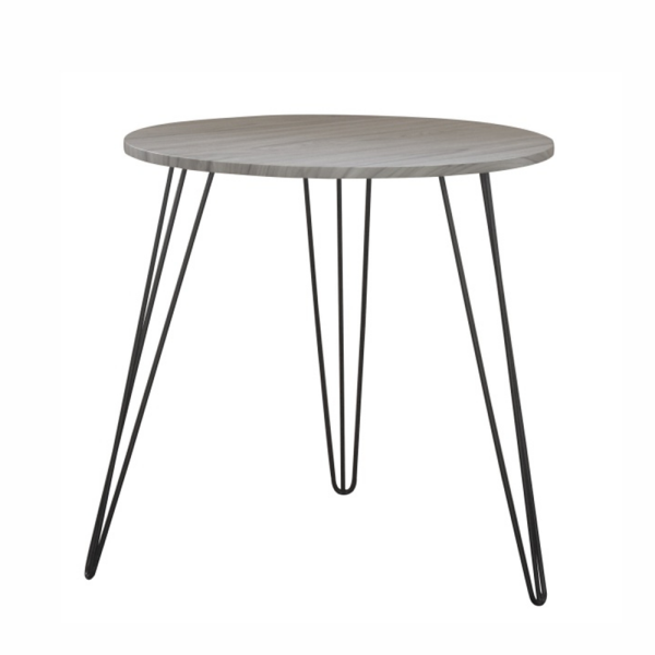 Măsuţă portabilă, stejar/negru, KALEB