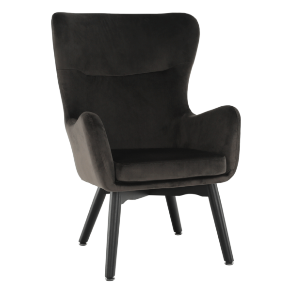 Fotoliu de design, catifea Velvet gri maroniu TAUPE, TENAL