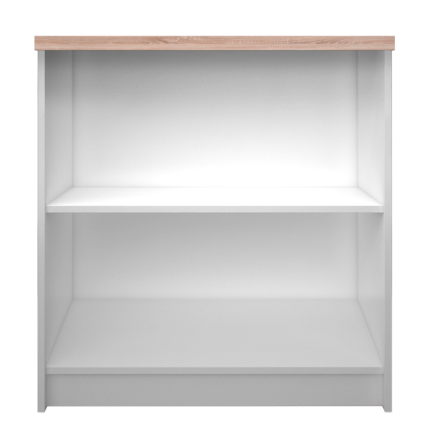 Etajeră joasă 80, alb/stejar sonoma, TOPTY 16