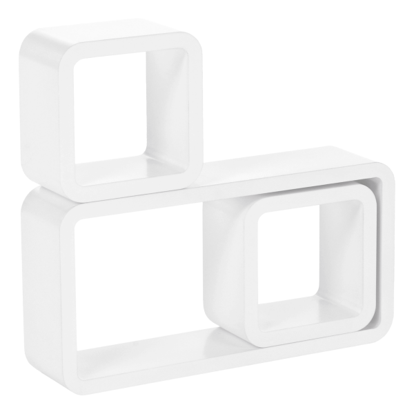 Poliţe, 3 buc, albe, TRIX FY 7493