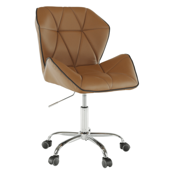 Fotoliu de birou, maro-camel, TWIST