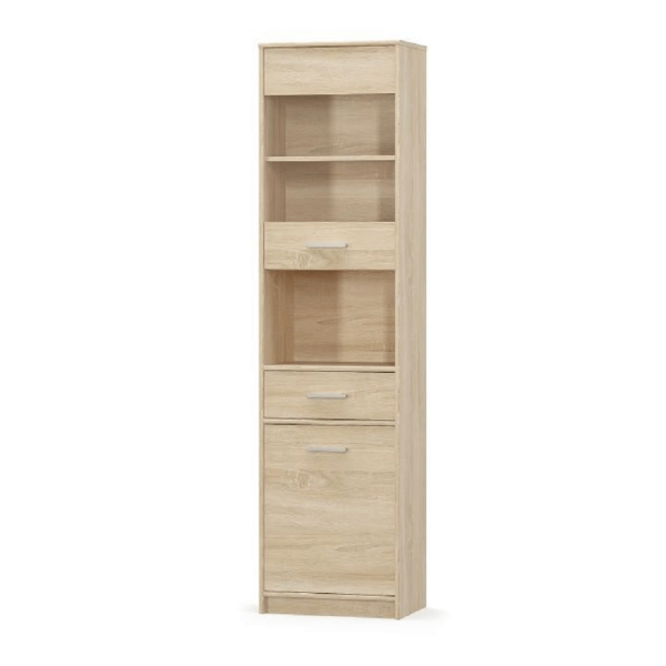 Vitrină 1D1W1S, stejar sonoma, TEYO