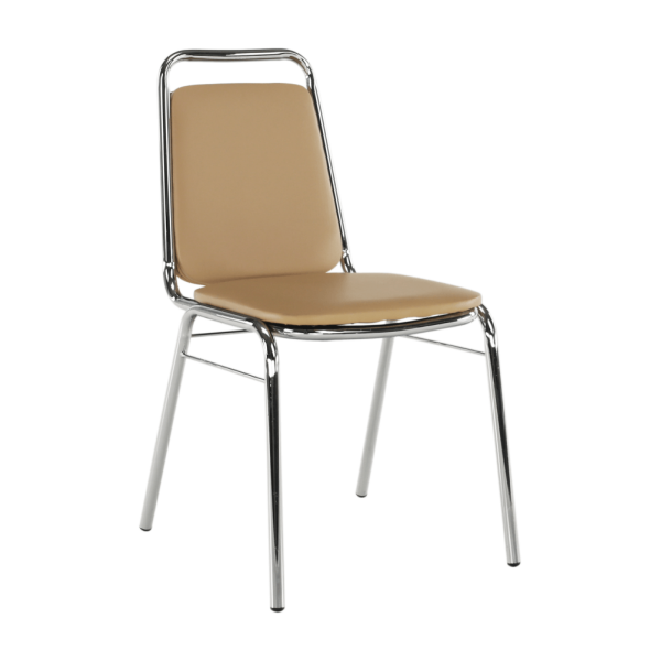 Scaun conferinţă, piele ecologică maro, ZEKI