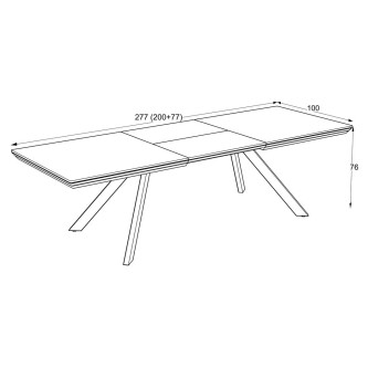 Masă extensibilă „ARIN 200”