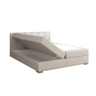 boxspring pat 180x200, gri deschis, RIANA KOMFORT