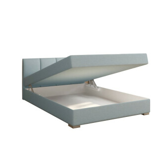 Pat boxspring 120x200, mentă, RIANA KOMFORT