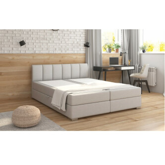 boxspring pat 180x200, gri deschis, RIANA KOMFORT