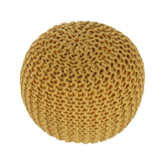 Taburet tricotat, bumbac muştar, GOBI TYP 2