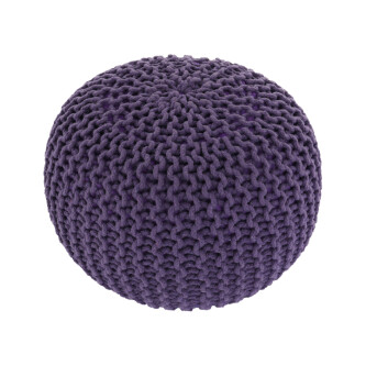 Taburet împletit, bumbac violet, GOBI TYP 2