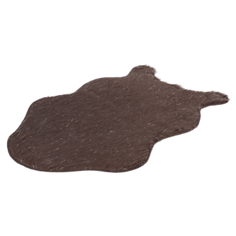 Blană artificială, gri-maro-taupe/argint, 60x90, FOX TYP 4