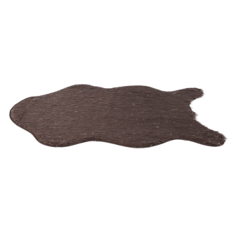 Blană artificială, gri-maro-taupe/argint, 60x90, FOX TYP 4