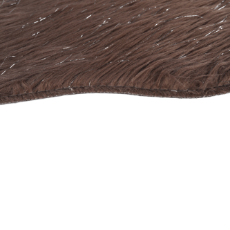 Blană artificială, gri-maro-taupe/argint, 60x90, FOX TYP 4