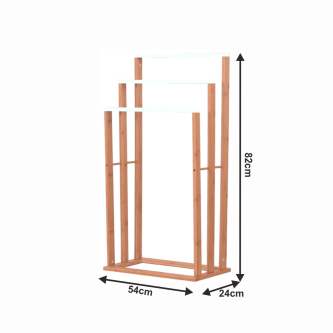 Stand pt. prosoape, bambus/alb, KOMO NEW