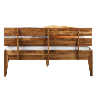 Pat din lemn masiv JillWOOD 145 cm
