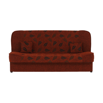 Colţar extensibil, material textil cărămiziu/model, ASIA NEW