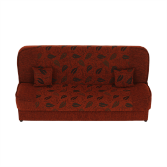 Colţar extensibil, material textil cărămiziu/model, ASIA NEW