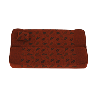 Colţar extensibil, material textil cărămiziu/model, ASIA NEW
