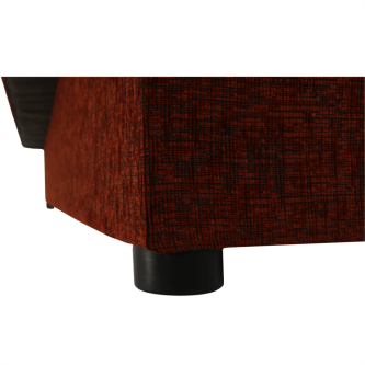 Colţar extensibil, material textil cărămiziu/model, ASIA NEW