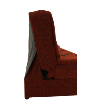 Colţar extensibil, material textil cărămiziu/model, ASIA NEW