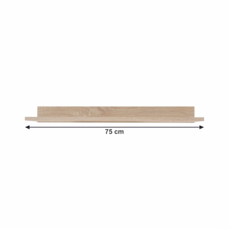 Mobilier de living, alb/stejar sonoma, ASOLE