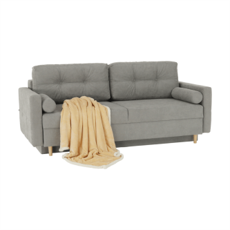 colţar extensibil, material textil gri, AURELIA