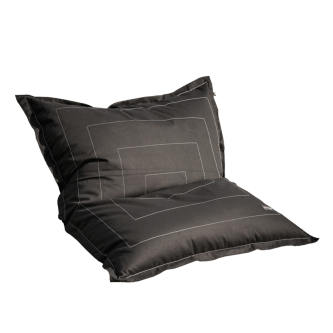 Fotoliu tip sac, exterior, ţesătură gri, BADYL