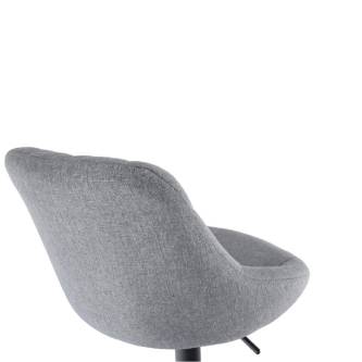 Scaun bar, material textil gri/negru, TERKAN