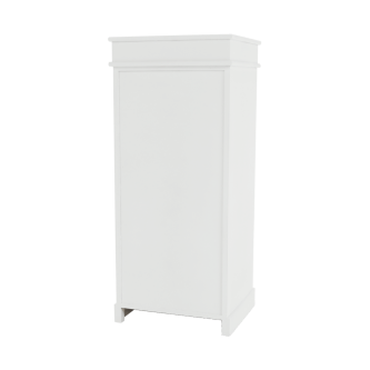 Comodă cu 4 sertare (coşuri), alb, BLANCO