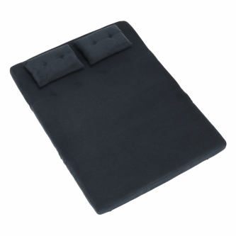 Canapea extensibilă, material textil gri, BODENA