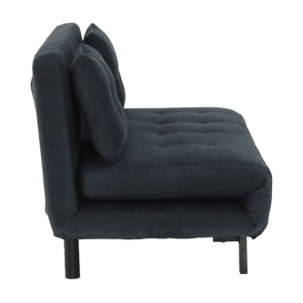 Canapea extensibilă, material textil gri, BODENA
