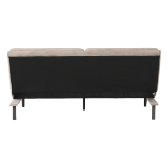 Canapea extensibilă, material textil Velvet gri maro TAUPE, BUFALA