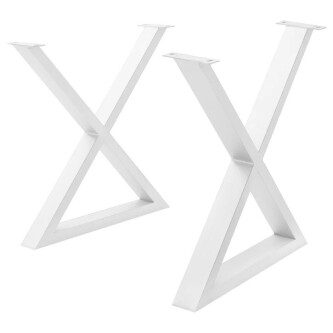 Cadru de masă KAPRA Metal - Alb - Forma X