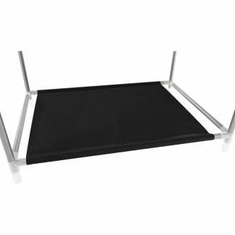 Raft multifuncţional pentru dulap, argintiu / negru, CODY