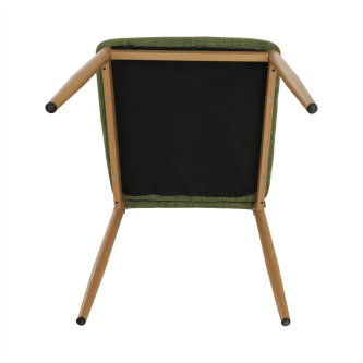Scaun, material textil verde/cadru metalic fag, COLETA NOVA