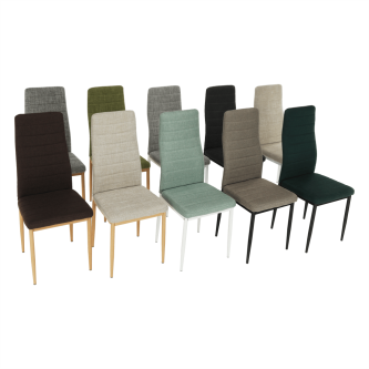 Scaun, material textil verde/cadru metalic fag, COLETA NOVA