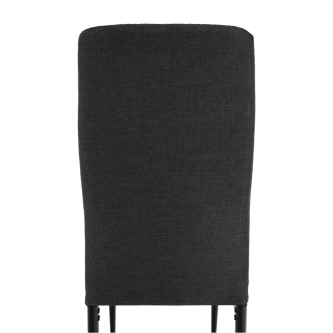 Scaun, textil gri închis/metal negru, COLETA NOVA
