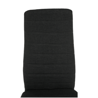Scaun, textil gri închis/metal negru, COLETA NOVA