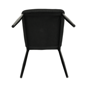 Scaun, textil gri închis/metal negru, COLETA NOVA