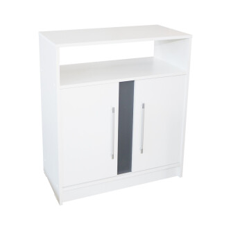 Comoda Verona Alb/Gri
