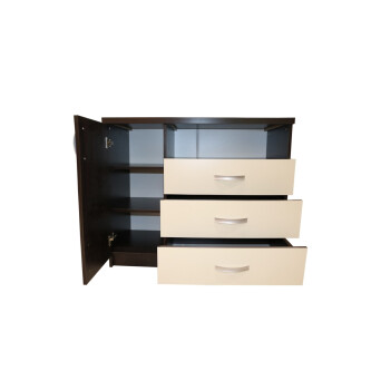 Dormitor Milano cu Pat Tapitat Wenge 160x200 cm