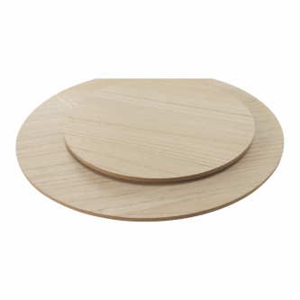 Set măsuţe auxiliare, natural/alb, DALUX