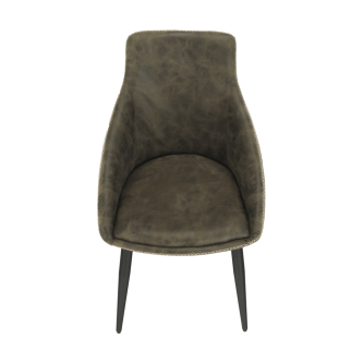 Scaun  dining, maro/negru, DARAY