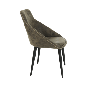Scaun  dining, maro/negru, DARAY