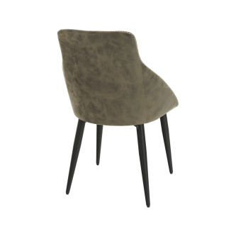 Scaun  dining, maro/negru, DARAY