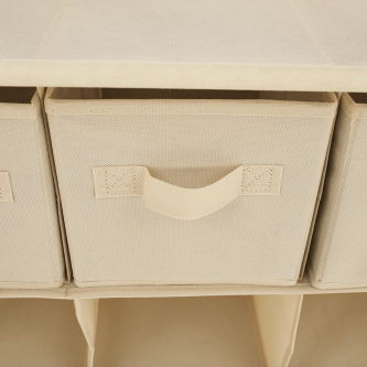 Organizator de pantofi, bej / alb, DERIK